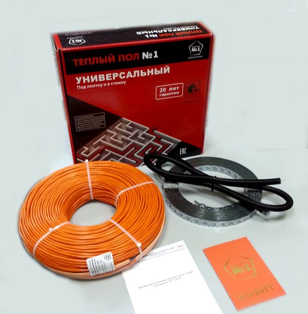 Универсальный кабель "Теплый пол №1" 900 вт
